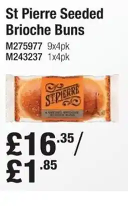 Makro St Pierre Seeded Brioche Buns offer