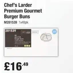 Makro Chef's Larder Premium Gourmet Burger Buns offer