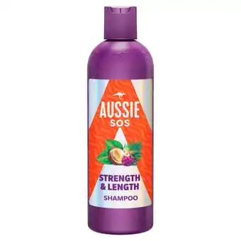 Asda Aussie SOS Strength & Length Shampoo 300ml for Long, Weak and Brittle Hair offer