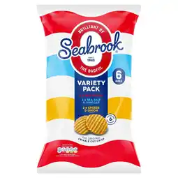 Morrisons Seabrook Variety Crisps 6 Pack offer