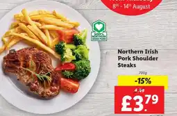 Lidl Northern Irish Pork Shoulder Steaks offer