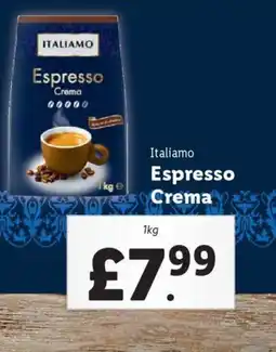 Lidl Italiamo Espresso Crema offer