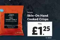 Lidl Deluxe Skin-On Hand Cooked Crisps offer