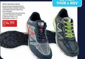 Aldi Winter Running Trainers offer
