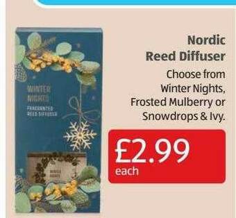 Aldi Nordic Reed Diffuser offer