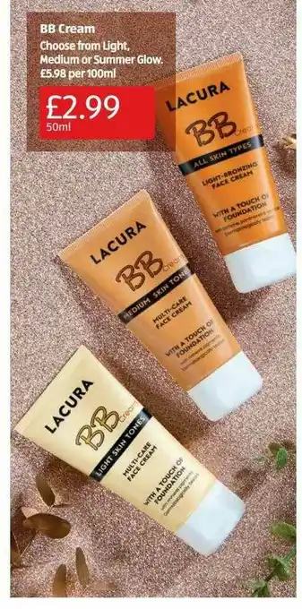 Aldi BB Cream Light, Medium Or Summer Glow offer