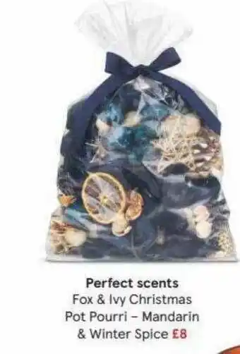 Tesco Perfect Scents Fox & Ivy Christmas Pot Pourri - Mandarin & Winter Spice offer