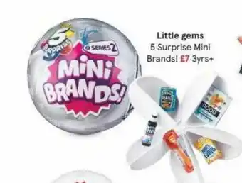 Tesco Little Gems 5 Surprise Mini Brands! offer