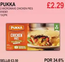 Bestway PUKKA 2 MICROWAVE CHICKEN PIES offer