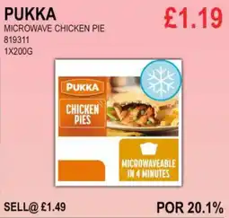 Bestway PUKKA MICROWAVE CHICKEN PIE offer