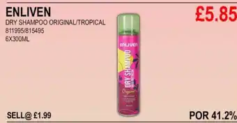 Bestway ENLIVEN DRY SHAMPOO ORIGINAL/TROPICAL offer
