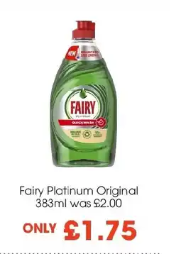 Centra Fairy Platinum Original 383ml offer