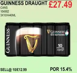 Bestway GUINNESS DRAUGHT CANS offer