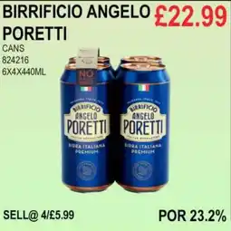 Bestway BIRRIFICIO ANGELO PORETTI CANS offer