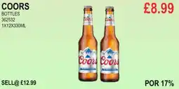 Bestway COORS BOTTLES offer
