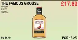 Bestway THE FAMOUS GROUSE WHISKY offer