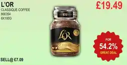 Bestway L'OR CLASSIQUE COFFEE offer