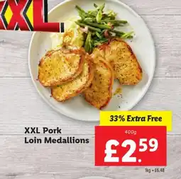 Lidl XXL Pork Loin Medallions offer