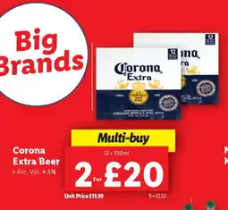 Lidl Corona Extra Beer offer
