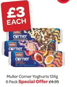 Spar Muller Corner Yoghurts 124g 6 Pack offer