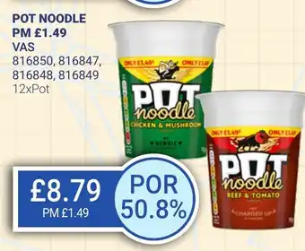 Bestway POT NOODLE offer