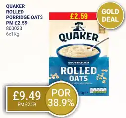 Bestway QUAKER ROLLED PORRIDGE OATS offer
