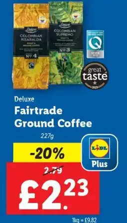 Lidl Deluxe Fairtrade Ground Coffee offer