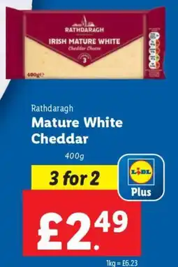 Lidl Rathdaragh Mature White Cheddar offer