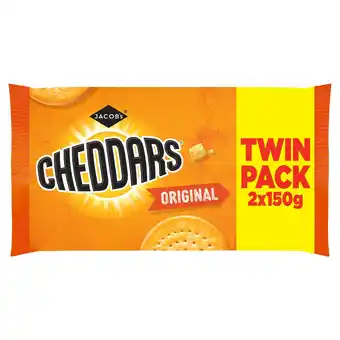 Morrisons Jacob's Baked Cheddars Cheese Biscuits Twin Pack offer