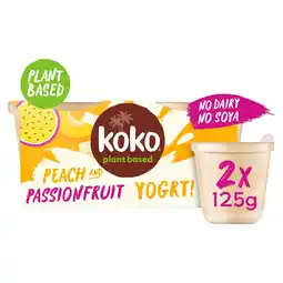 Morrisons Koko Dairy Free Peach & Passionfruit Yogurt Alternative offer