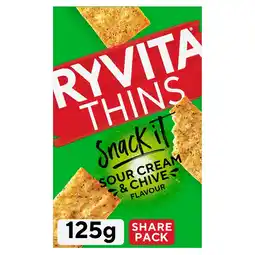 Morrisons Ryvita Snack It Thins Sour Cream & Chive Flavour offer