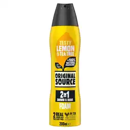 Morrisons Original Source Foaming Zesty Lemon & Tea Tree offer
