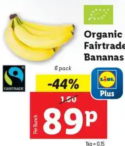 Lidl Organic Fairtrade Bananas offer