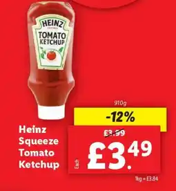 Lidl HEINZ Squeeze Tomato Ketchup offer
