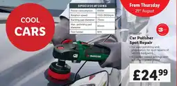 Lidl PARKSIDE Car Polisher Spot Repair offer