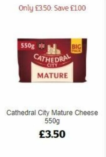 Sainsbury's Cathedral City Mature Cheese 550g offer