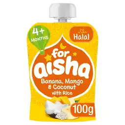 Morrisons For Aisha Banana Mango & Coconut With Rice 4M offer