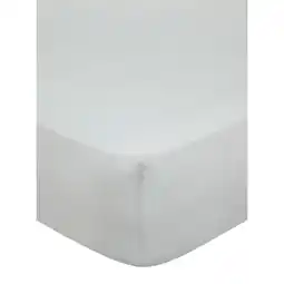 Asda George Home Light Grey Deep Fitted Sheet - Double offer