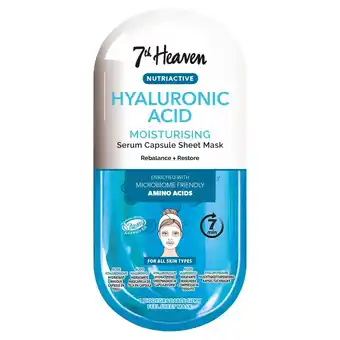 Morrisons 7th Heaven Nutri Active Hyaluronic Sheet Mask offer