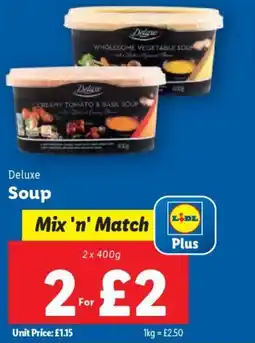 Lidl DELUXE Soup offer
