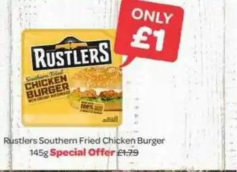 Spar Rustlers Southern Fried Chicken Burger offer