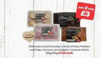 Spar Spar Enjoy Local Chocolate-lemon Drizzle-madeira offer