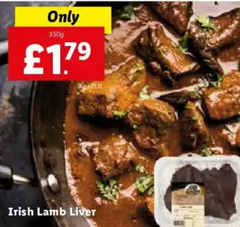 Lidl Irish Lamb Liver 350g offer