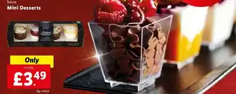 Lidl Deluxe Mini Desserts 4 x 60g offer