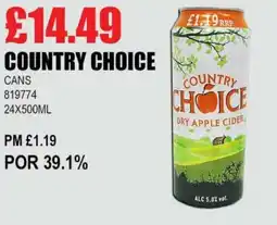 Bestway COUNTRY CHOICE offer