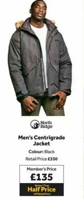 GO Outdoors North Ridge Men's Centrigrade Jacket offer