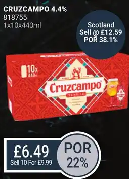 Bestway CRUZCAMPO 4.4% offer