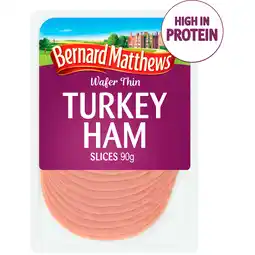 Iceland Bernard Matthews Wafer Thin Turkey Ham 140g offer
