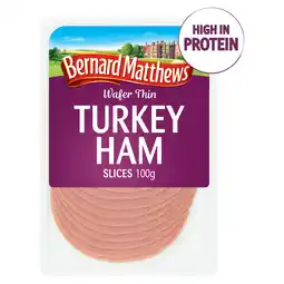 Iceland Bernard Matthews Wafer Thin Turkey Ham 140g offer
