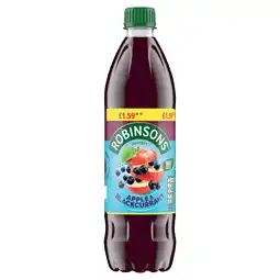 Iceland Robinsons Apple & Blackcurrant No Added Sugar Squash PMP 750ml offer